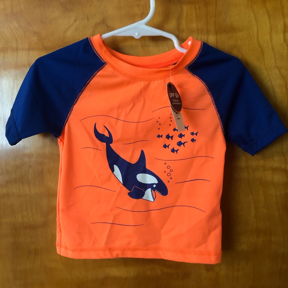 NWT- Infant Boys, Children’s Place, Orange Swim